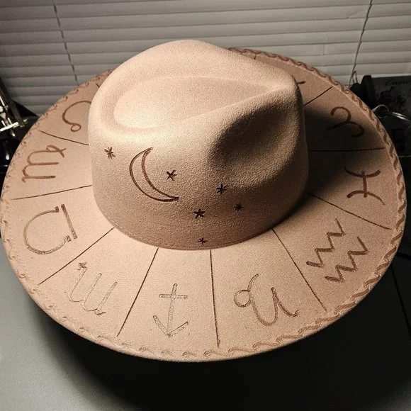 Accessories | Desert Zodiac Custom Burned Wide Brim Hand  display picture 3
